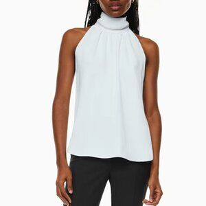 Babaton Vitae Blouse Mock-neck sleeveless blouse Medium Ice Berg Blue